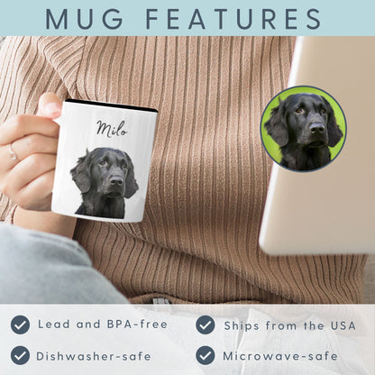 Custom Pet Color Mug - Pet Photo + Name