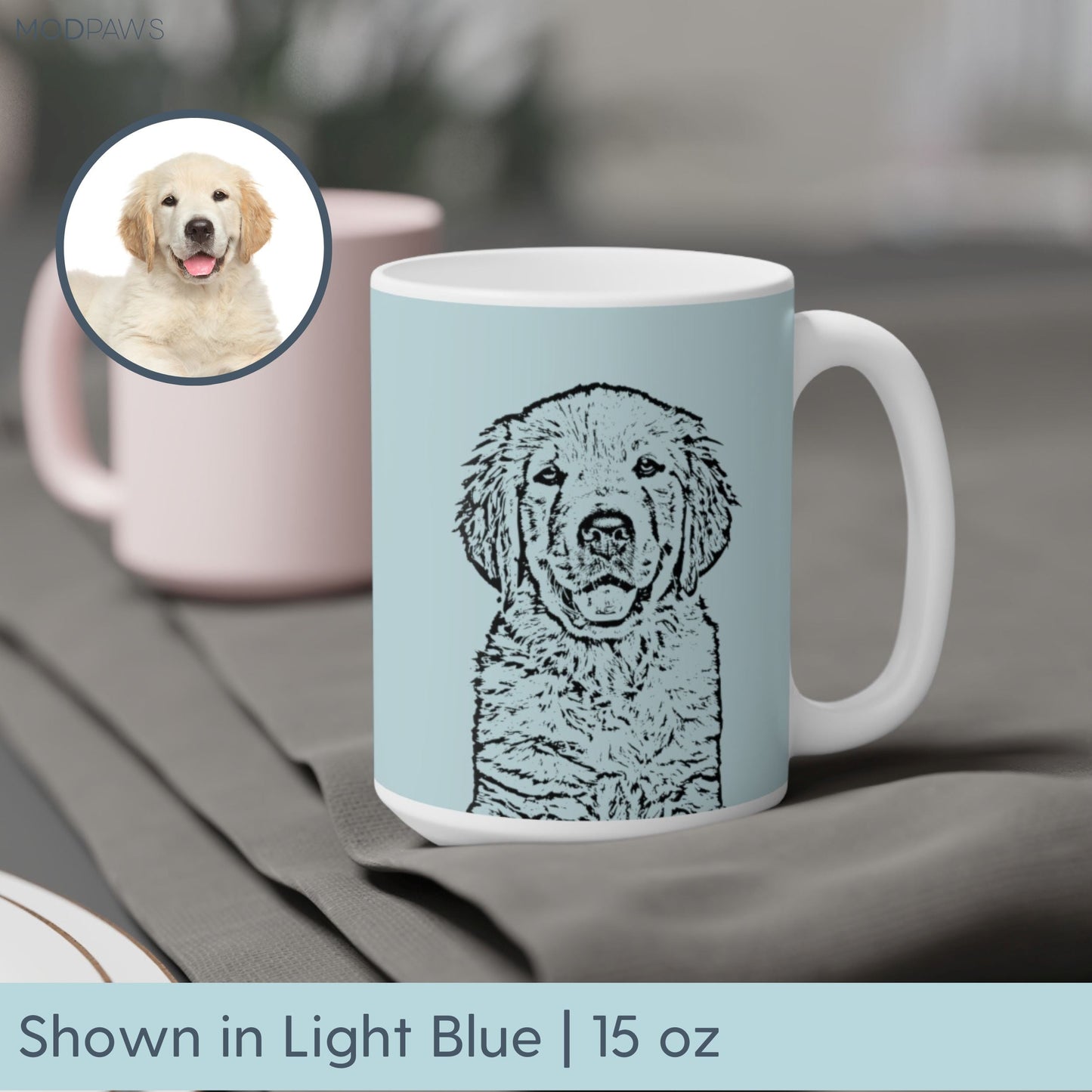 Custom Pet Mug - Pet Photo + Name