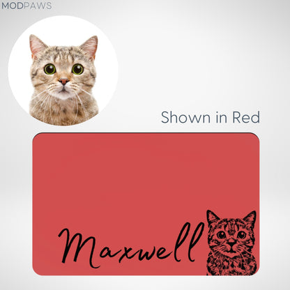 Custom Pet Mat - Pet Photo + Name