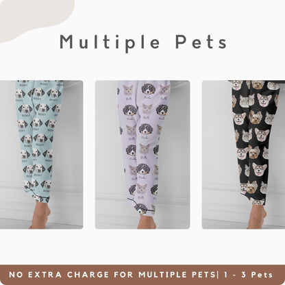 Custom Solid Color Pet Pajamas Using Pet Photo + Name