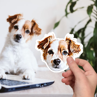 Custom Color Pet Sticker - Pet Photo