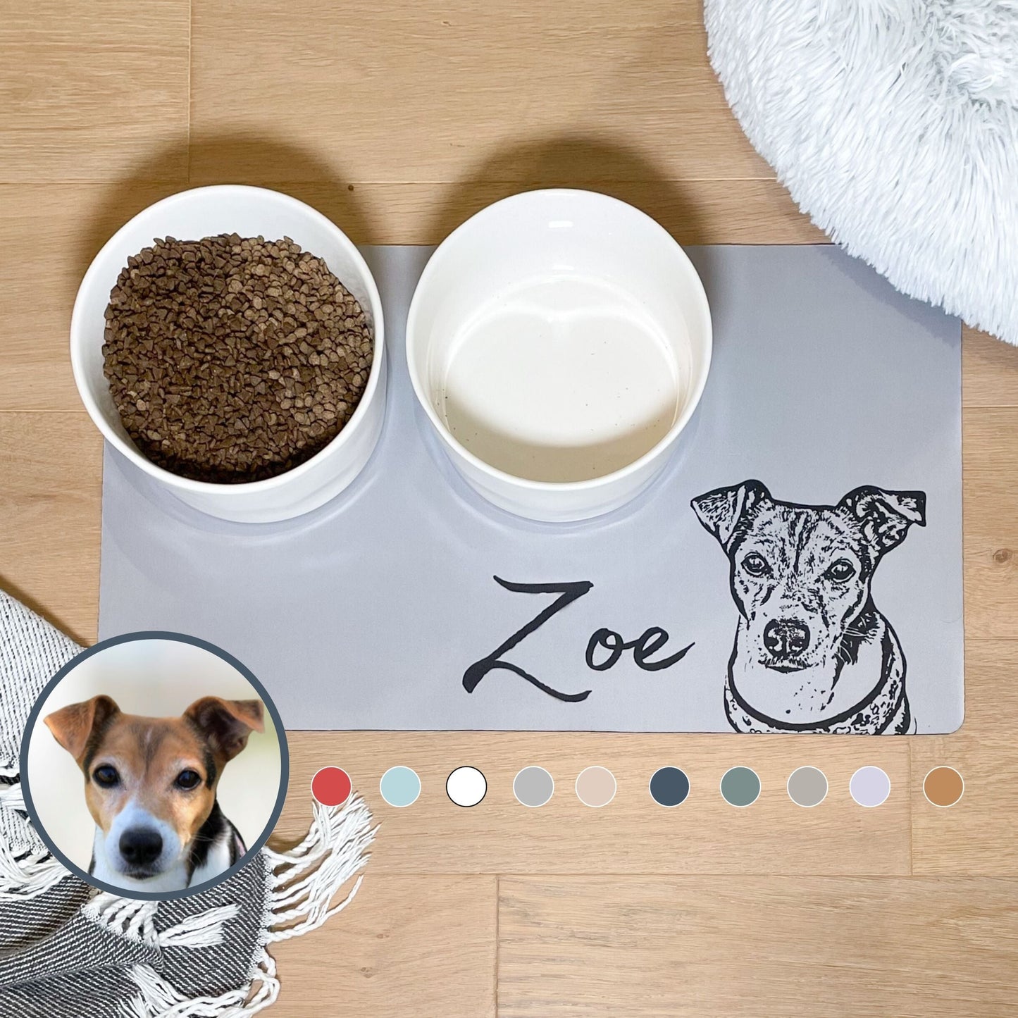 Custom Pet Mat - Pet Photo + Name