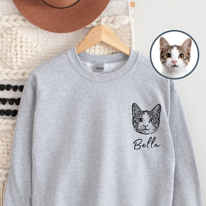 Custom Pet Sweater - Corner Pet Photo & Name