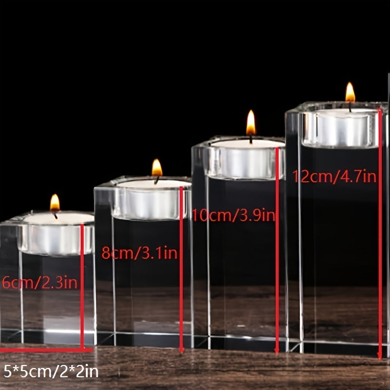 Custom Photo Glass Candle Holder - Perfect for Weddings, Birthdays & Holidays | Ideal for Christmas, Thanksgiving, Father's Day, Mother's Day & Memorial Gifts | Polished Finish, Tabletop Decor (Candle Not Included)