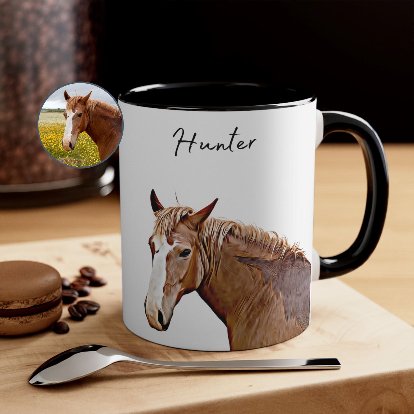 Custom Pet Color Mug - Pet Photo + Name