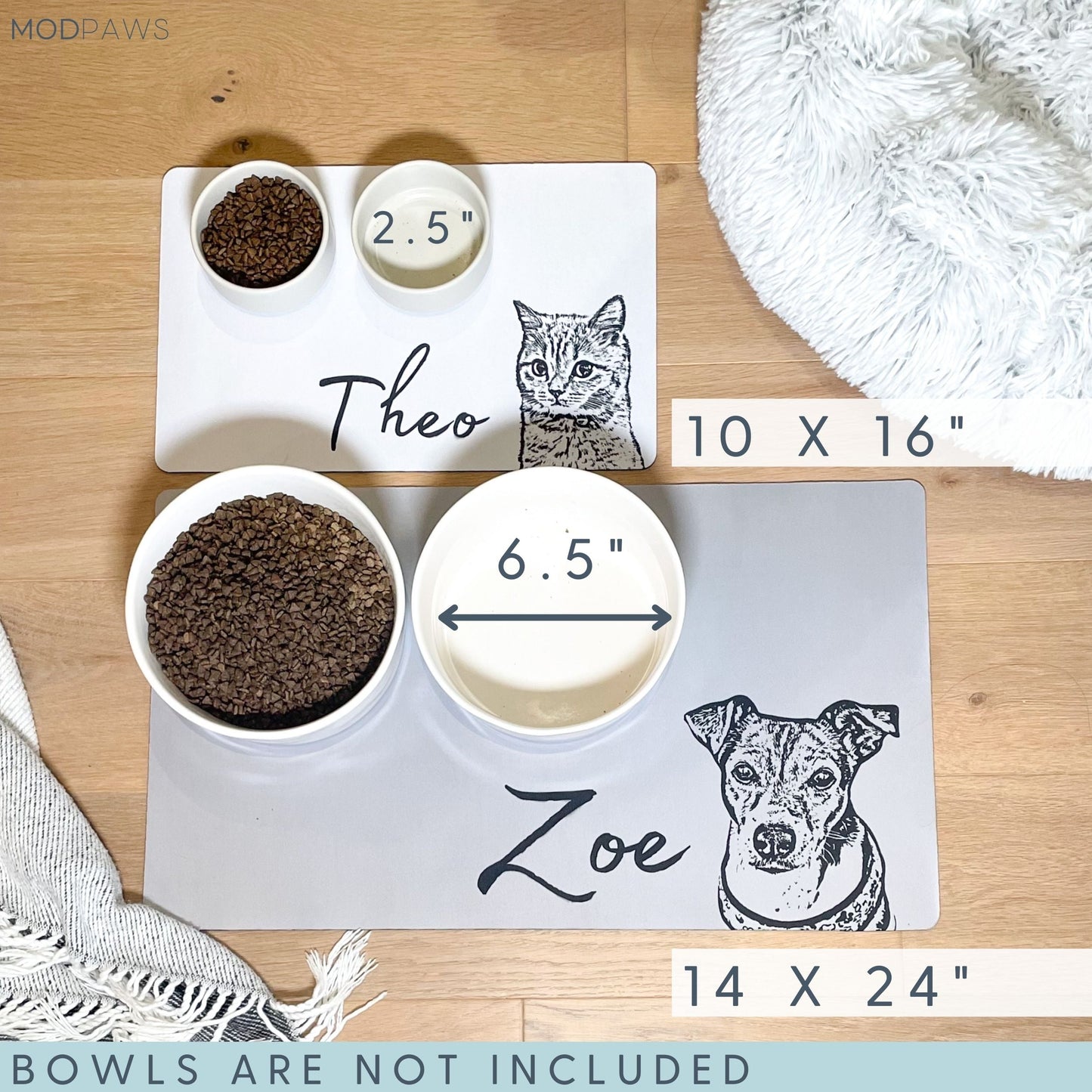 Custom Pet Mat - Pet Photo + Name