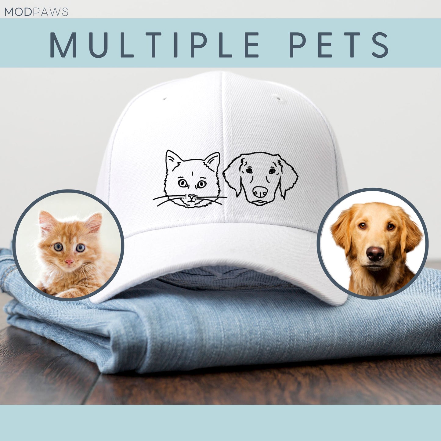 Custom Pet Hat - Pet Photo + Name