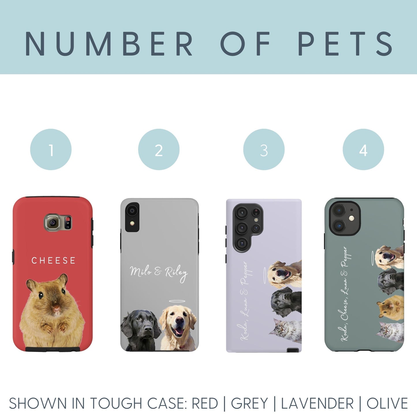 Custom Pet Phone Case - Pet Photo + Name