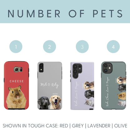 Custom Pet Phone Case - Pet Photo + Name