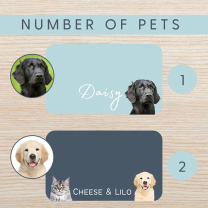 Custom Color Pet Mat - Pet Photo + Name