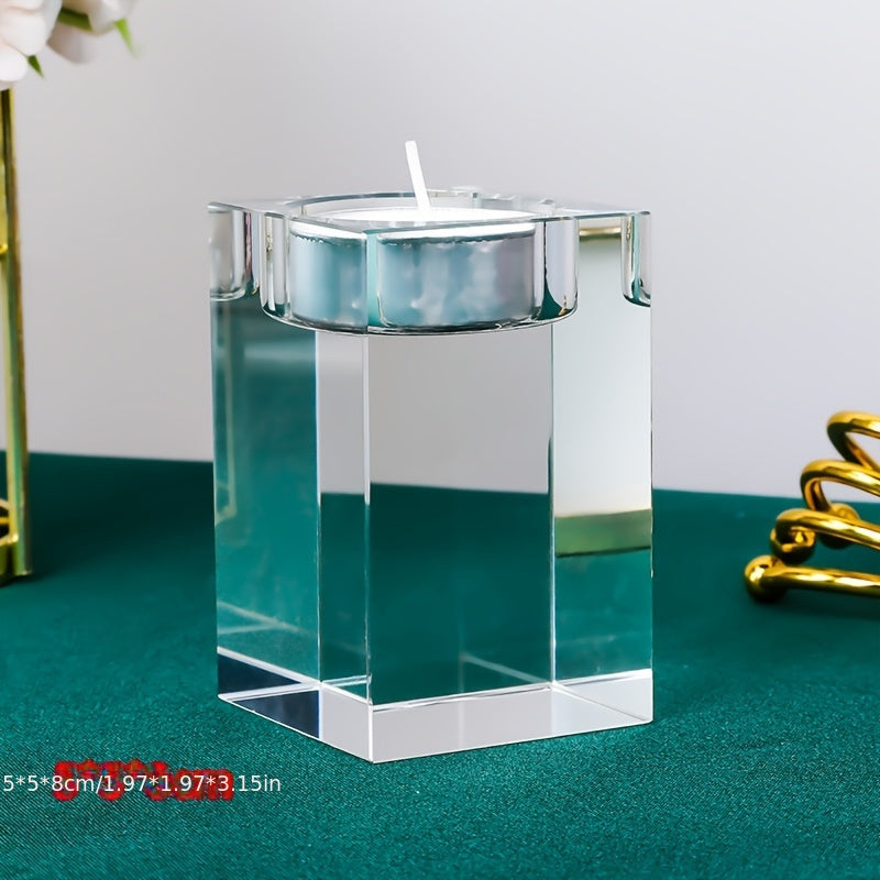 Custom Photo Glass Candle Holder - Perfect for Weddings, Birthdays & Holidays | Ideal for Christmas, Thanksgiving, Father's Day, Mother's Day & Memorial Gifts | Polished Finish, Tabletop Decor (Candle Not Included)