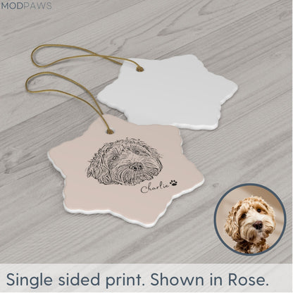 Custom Pet Ornament - Pet Photo + Name