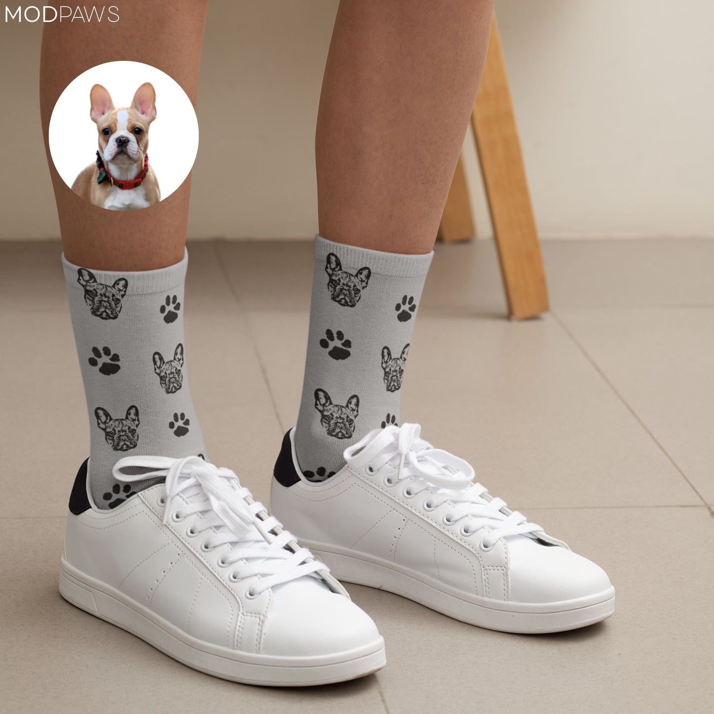 Custom Pet Socks - Pet Photo + Name