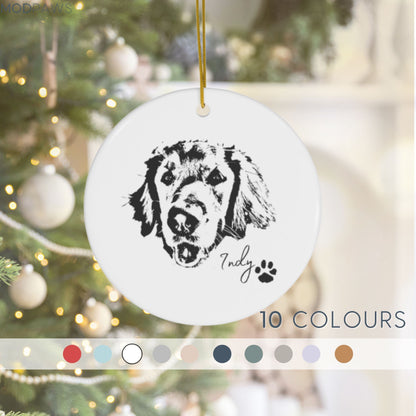 Custom Pet Ornament - Pet Photo + Name